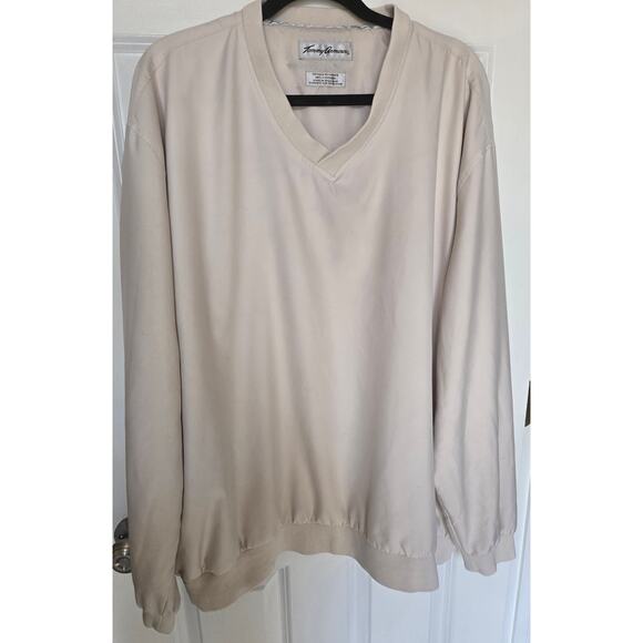 Tommy Armour Preppy Golf Windbreaker Lightweight Pullover Beige Sweatshirt - Picture 5 of 10